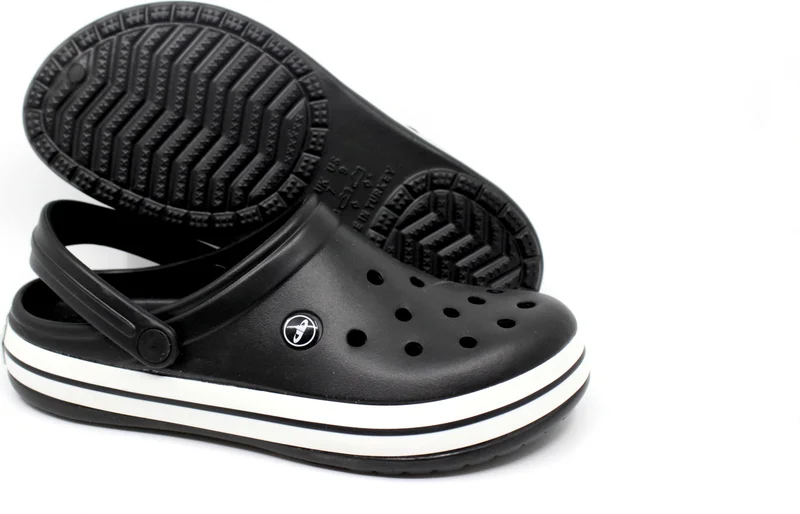Akınalbella bella 195 Black-White-Black Unisex Sabo Slippers