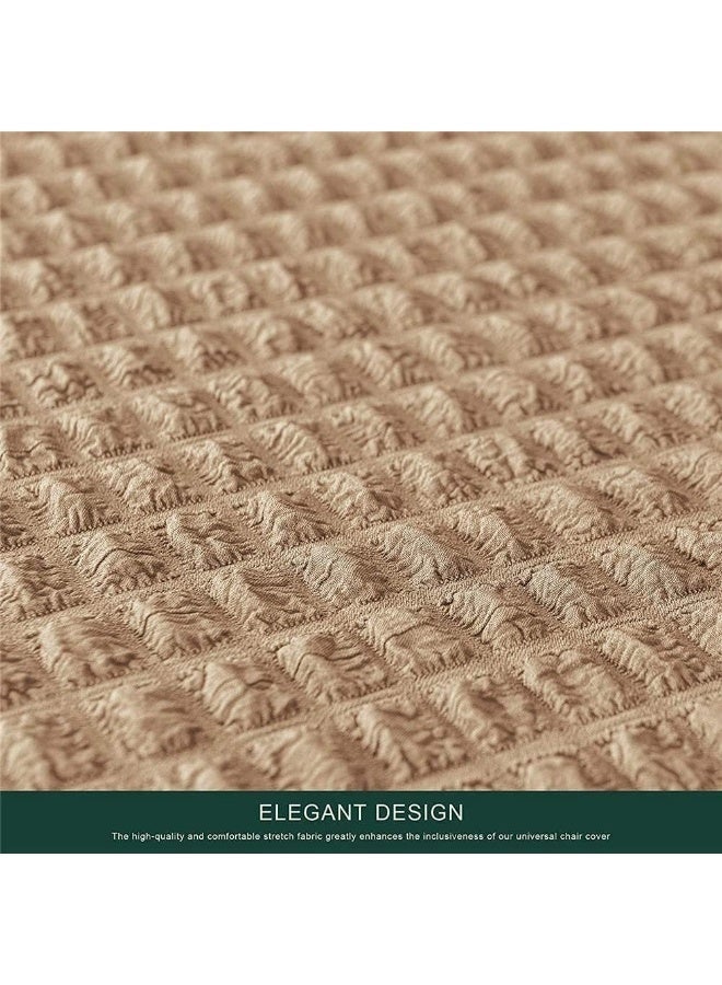 ECVV 1 PCS Chair Cover Nice Gift Stretch Universal Dining Room Chair Cover with Skirt Washable Long Skirt Chair Slipcovers Soft Jacquard Seat Slipcover for Wedding Pets Banquet Party | Random Color | - Image 4