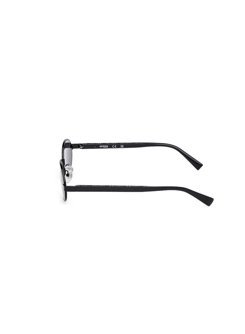 GUESS FULL RIM UNISEX OVAL BLACK METAL SUNGLASSES - Image 2