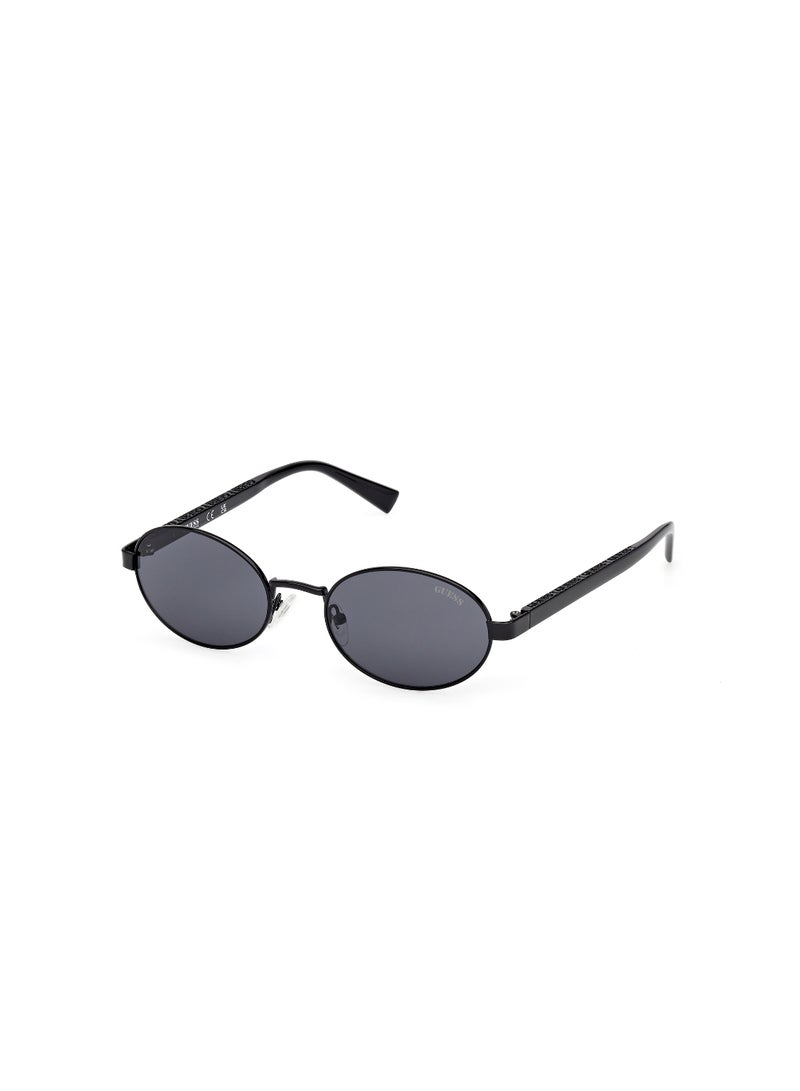 GUESS FULL RIM UNISEX OVAL BLACK METAL SUNGLASSES - Image 1