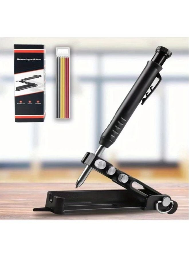 Scratch Art Tool Set Aluminum Alloy Multi Function Marking Gauge With Wood Pen - Image 4