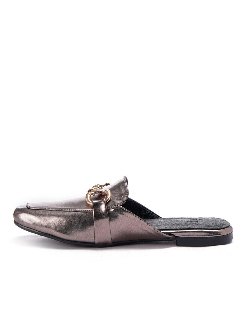 Mania Mules Metallic