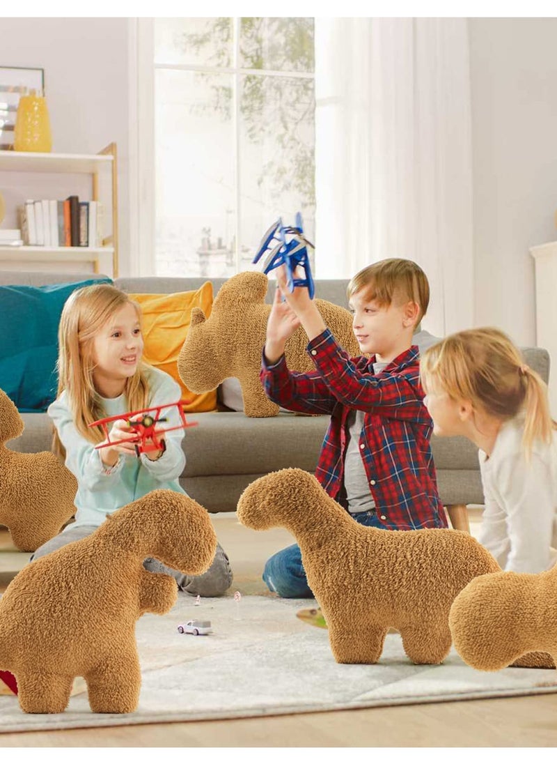 Excefore - Dino Chicken Nugget Pillow, Hilarious Chicken Nugget Plush in Dinosaur Shape, Perfect Funny Gift for Kids, Boys, and Girls' Birthdays - Image 1