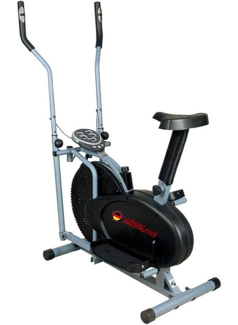 مارشال فيتنس جهاز مارشال فيتنس أوربيترك الإهليلجي للتدريب 2 في 1، حزام مقاومة 50 سم، دراجات داخلية للياقة البدنية وبناء الجسم - MF-31P - Image 4