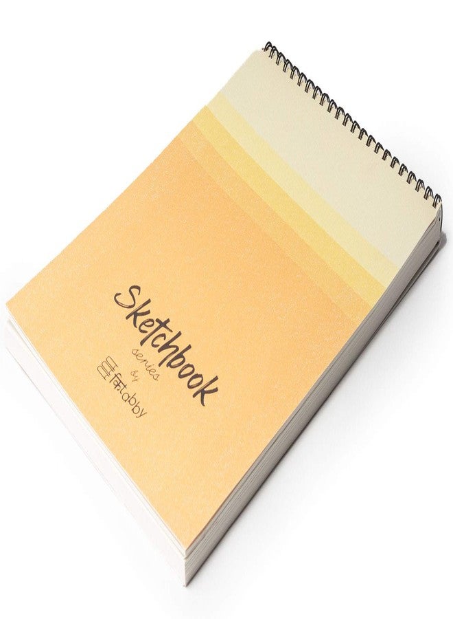Kitabby - Sketchbook Series -A3 Size (Large) - Wire-O Bound Sketch Book - Micro-Perforations for Easy Tear Off - 50 Sheets - 160gsm Anti-Ageing, Acid Free, Archival Grade Fine Grain Paper - (Yellow) - Image 3