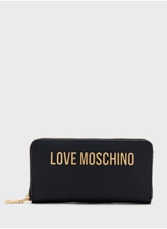 Love Moschino Logo Detailed Zip Over Wallet  - Image 1