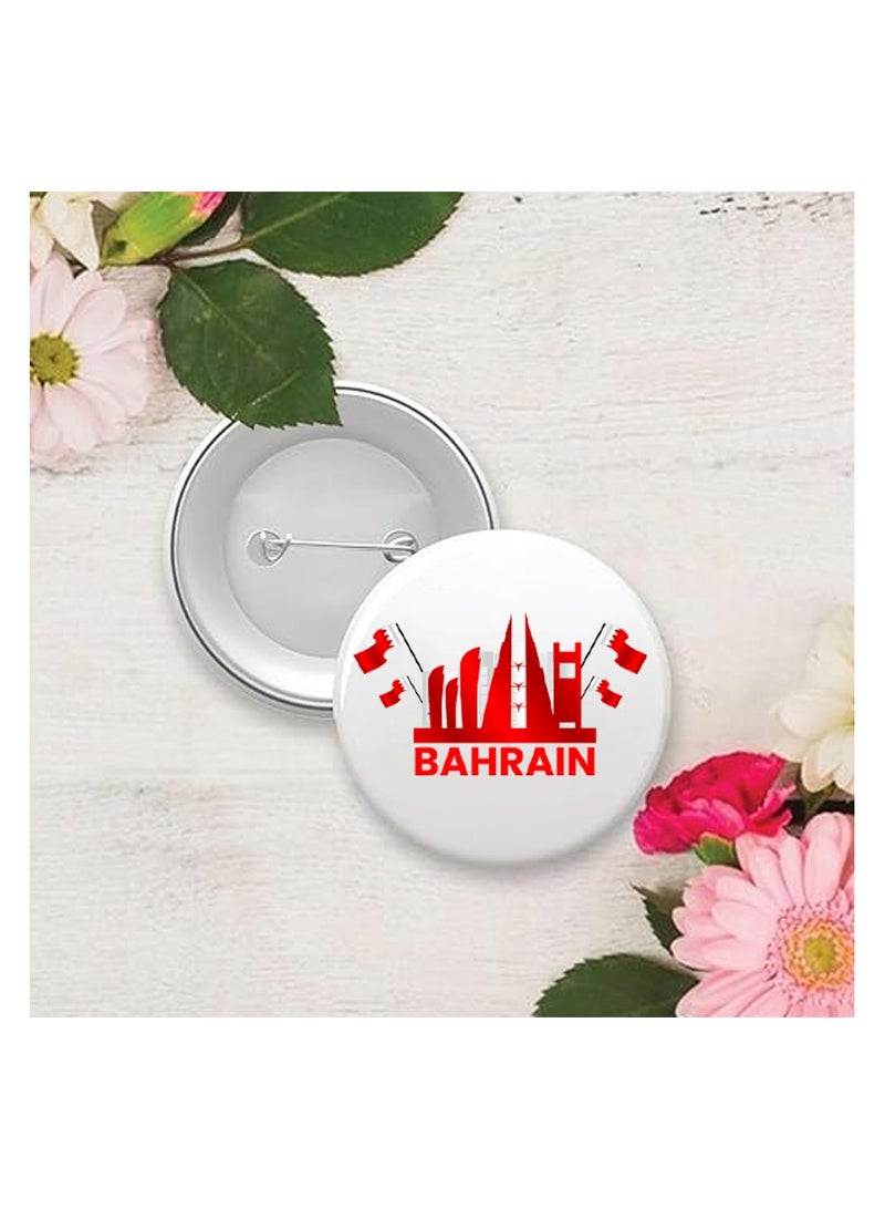 PRINTSHOP4ME Bahrain Button Badge For Men And Women–Versatile Accessory For Backpacks,Jackets,Or Hats-Round Pin-Back Button Badge-Perfect For Adults And Kids - Image 5
