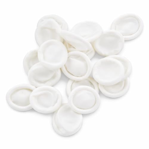 SCHOFIC ANTI-STATIC ESD SAFE CHLORINATED DISPOSABLE LATEX FINGER COTS [REUSABLE RUBBER FINGERTIPS] 4 MIL THICK - White (100) - Image 1