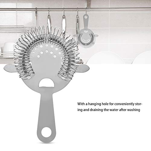 SALUTUY Cocktail Strainer, Non-toxic Cocktail Filter Bar Cocktail Strainer for Bartender for Bar - Image 2
