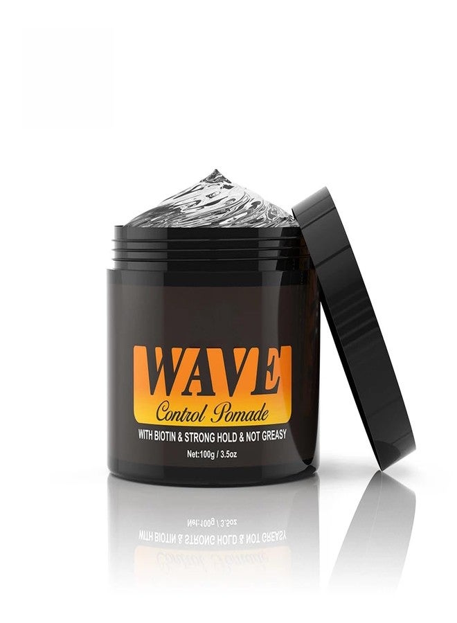 gowwim Control Pomade for Men, Strong Hold Hair Styling Gel Natural Wave Grease for Coarse Medium & Straight Hair, 100g/3.5oz - Image 1