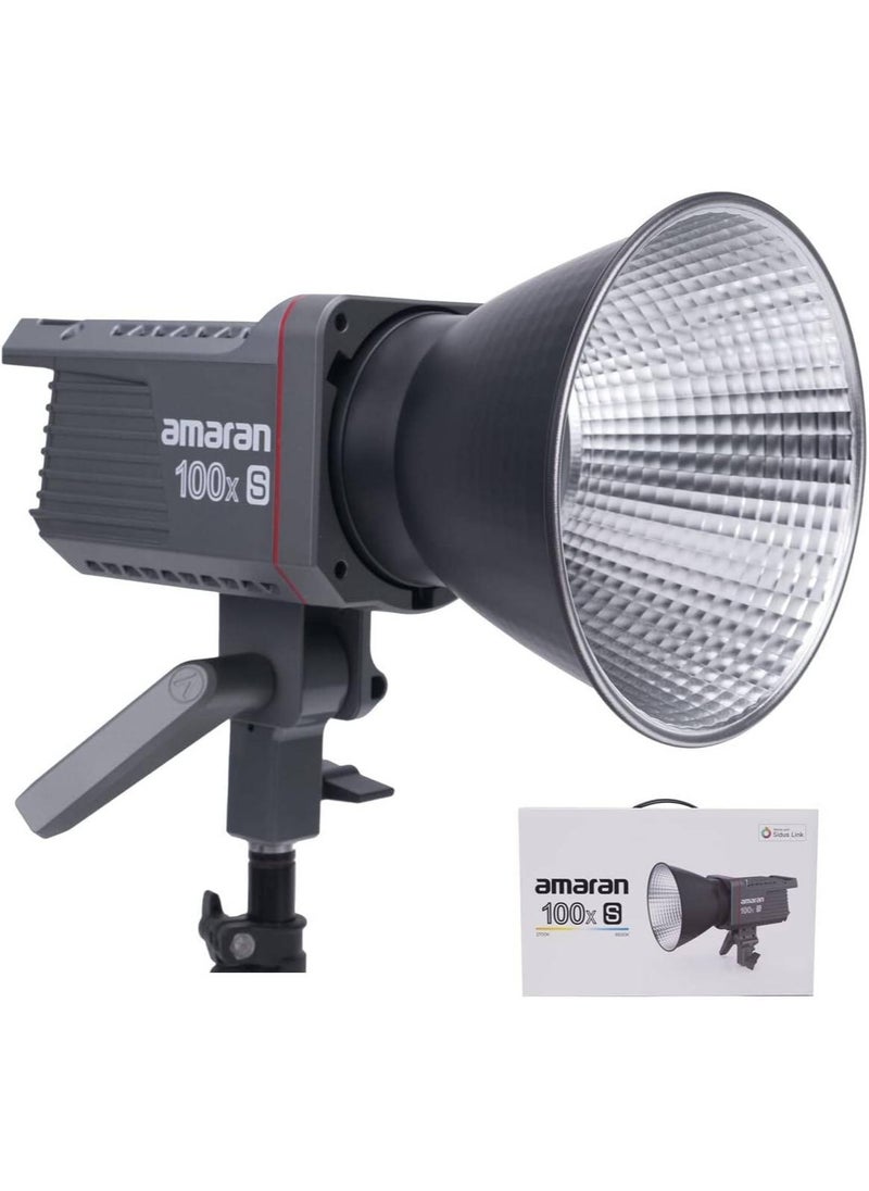 عماران أماران 100x S ضوء فيديو LED ثنائي اللون 100 واط – ضوء استوديو COB بدرجة حرارة 2700–6500 كلفن للفيديو والتدوين مع تركيب Bowens وتحكم بالتطبيق  - Image 5