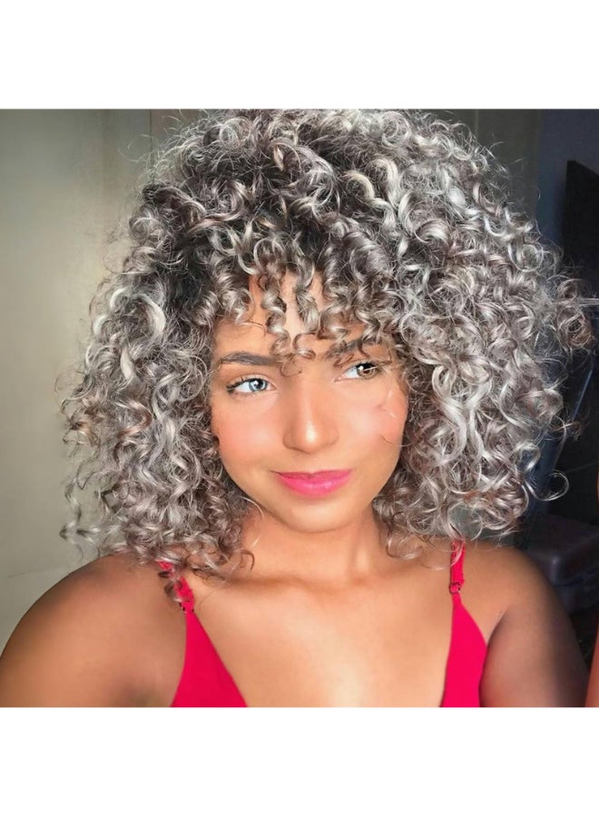Vomella GoGo Curl Crochet Hair 8 Packs Water Wave 10 Inch Short Curly Crochet Hair for Women Beach Curl Synthetic Deep Twist Crochet Hair Extensions Tgray - Image 2