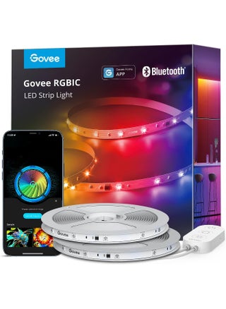Govee 100ft RGBIC LED Strip Lights, Smart LED Lights for Bedroom, Bluetooth LED Strip Lights APP Control, DIY Multiple Colors on One Line, Color Changing LED Lights for Bedroom Decor, 2 Rolls of 50ft - pzsku/ZD272ABF8797417DCF741Z/45/_/1741256211/a2accd83-43c9-4b2b-868d-56f151704ee5
