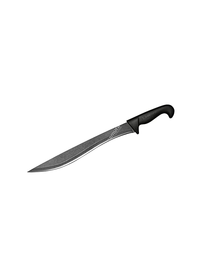 camuvir SULTAN PRO Stonewashkitchen Yatagan knife, 11.9"/301 mm, black handle (Black) - Image 3