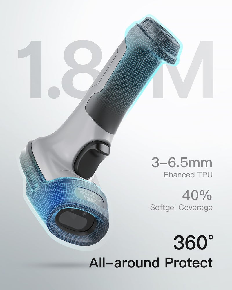 Inateck Bluetooth Barcode Scanner, 1 Charge 180 Days Standby, 35m Range, Automatic Fast and Precise scanning, BCST-70 - Image 3