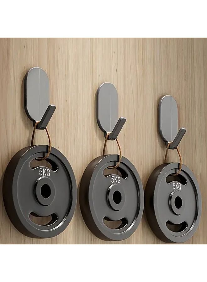 الخطافات اللاصقة البيضاء الثقيلة 5 قطع لتعليق المناشف والروب بدون حفر - Image 4