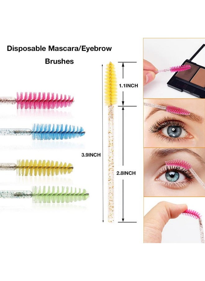 Tegelrying - Eyelash Cleaning Brush30 Pcs Lash Extension Cleanser Shampoo Soft Makeup Brushes For Blackhead Remover Tool Nose Washing With 30 Pieces Mascara Brushes Wandsblack Silver - Image 1