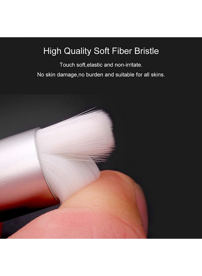 Tegelrying - Eyelash Cleaning Brush30 Pcs Lash Extension Cleanser Shampoo Soft Makeup Brushes For Blackhead Remover Tool Nose Washing With 30 Pieces Mascara Brushes Wandsblack Silver - Image 1