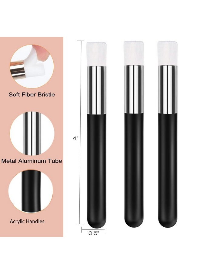 Tegelrying - Eyelash Cleaning Brush30 Pcs Lash Extension Cleanser Shampoo Soft Makeup Brushes For Blackhead Remover Tool Nose Washing With 30 Pieces Mascara Brushes Wandsblack Silver - Image 1