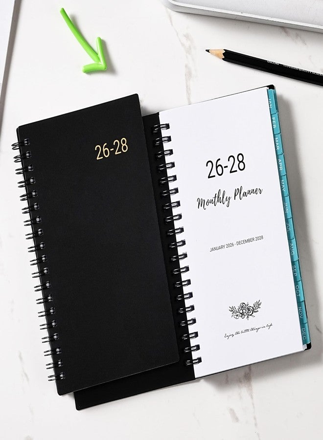 Coboll 2026-2028 Pocket Calendar/Planner - 3 Year Monthly Pocket Planner 2026-2028 from Jan.2026-Dec.2028, 6.8" x 4.1", Monthly Planners with To Do, Inner Pockets, 36 Tabs, Perfect Organizer for Purse - Image 2