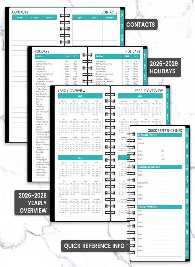 Coboll 2026-2028 Pocket Calendar/Planner - 3 Year Monthly Pocket Planner 2026-2028 from Jan.2026-Dec.2028, 6.8" x 4.1", Monthly Planners with To Do, Inner Pockets, 36 Tabs, Perfect Organizer for Purse - Image 4