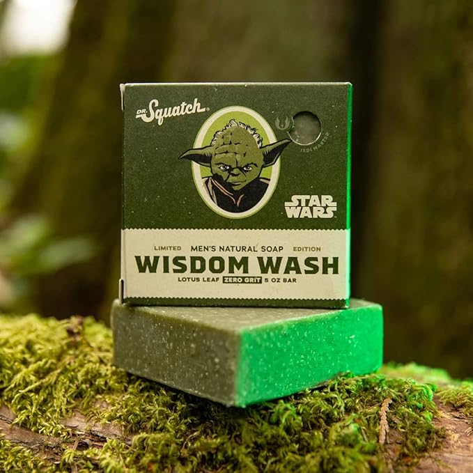 Dr. Squatch Dr Squatch Mens Starwars Wisdom Wash Soap Limited All Natural Soap Bar for Men with Lotus Leaf Fruit Oil and Coconut Oil Bar Handmade in USA 50 ounces 10 count Pack of 1  - Image 4