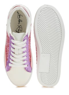 London Rag Glitter Faux Leather Sneakers in Pink  - Image 4