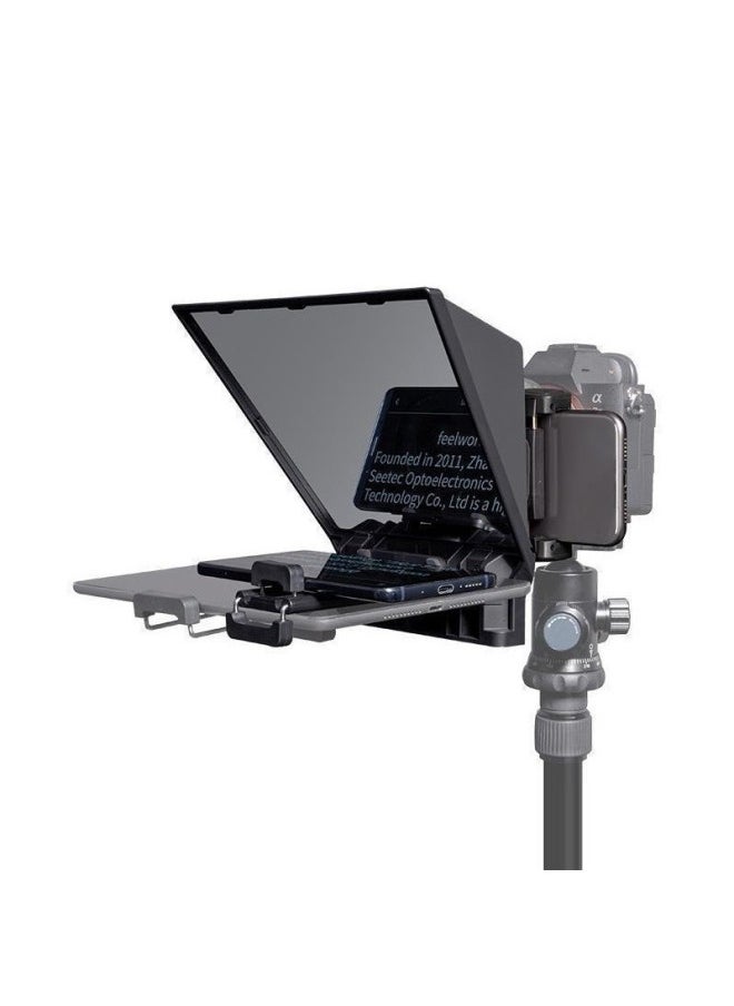 Generic 8 Fuwei TP2A Teleprompter 8-inch SLR Camera Mobile Phone High-transparency Horizontal And Vertical Shooting HD Subtitles Live-Body Color:Black-tp2( 8inch )  - Image 3