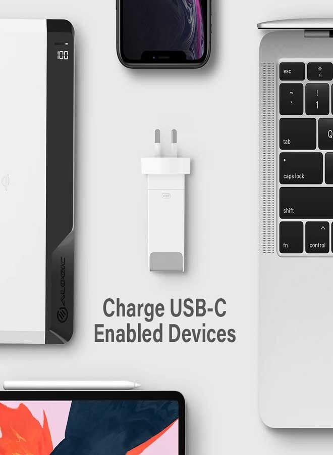 ALOGIC USB-C Laptop/Macbook Wall Charger 45W with Power Delivery & USB-A Charging Ports – Travel Edition with AU, EU, UK, US Plugs. - Image 5