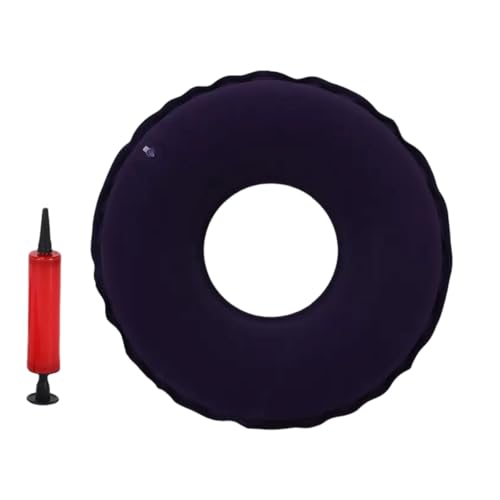 YANCONGLIDEYAN Inflatable Donut Seat Cushion 1496 1496 in Round Air Cushion for Haemorrhoid and Piles Sufferers Coccyx Pain Post Natal and Post Surgery Pain Relief for Wheelchair Car Seat Or Office - Image 1
