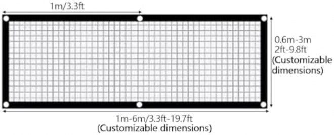 Outdoor Sun Shade Cloth 50-70% UV Protection, Easy to Install Woven Canopy for Pools, Patios, Carports, Gardens - 3x3m (9.8x9.8ft) - Image 3