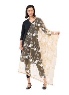 Women'S Fashion Designer Embroidered Net Dupatta Scarf For Women/Girls (Length: 2.2 Meters, Made In India, Colour : Golden White) - pzsku/ZD27363A78507EAA5E89FZ/45/_/1735566699/d27b9d54-f393-402a-bab8-577da834e120