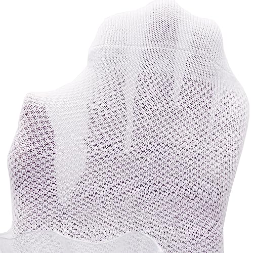 Looching Baby Toddlers Girls White Cotton Princess Ruffles Lace Frilly Dress Ankle Socks with Bowknot 1-8T Pack of 6(White, 4-6T) - Image 5