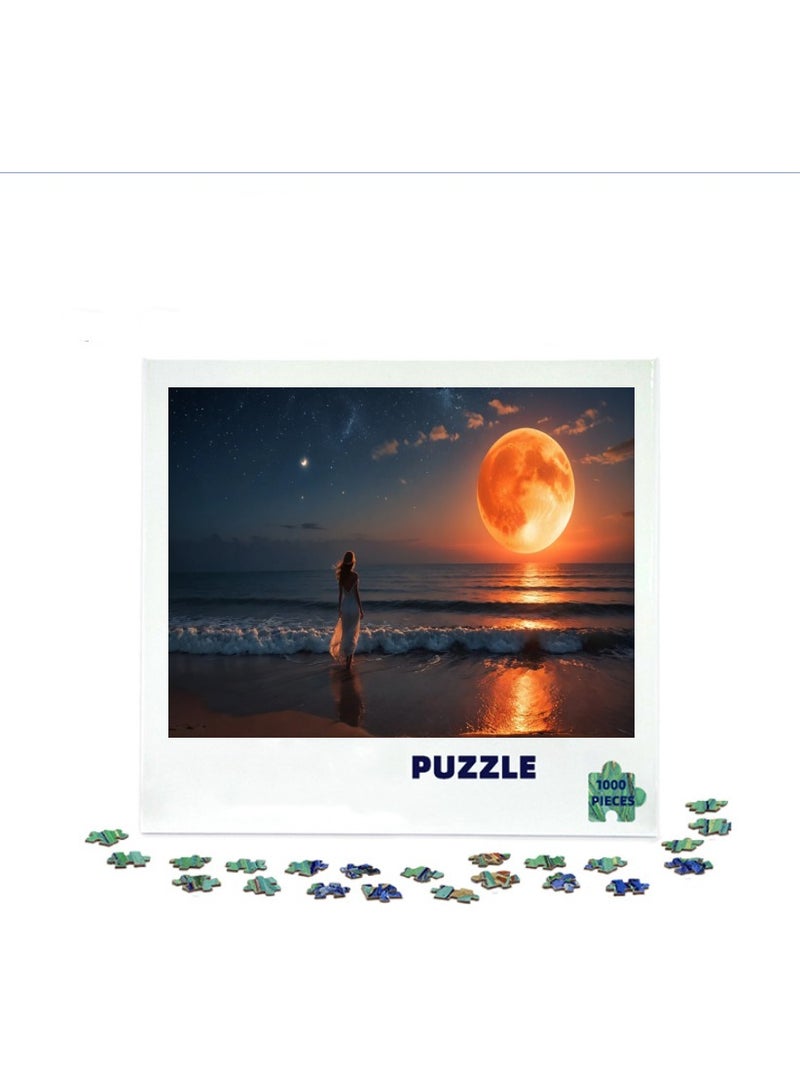 Anna 3D Sunset Beach Puzzle - 1000 Pieces - Image 2