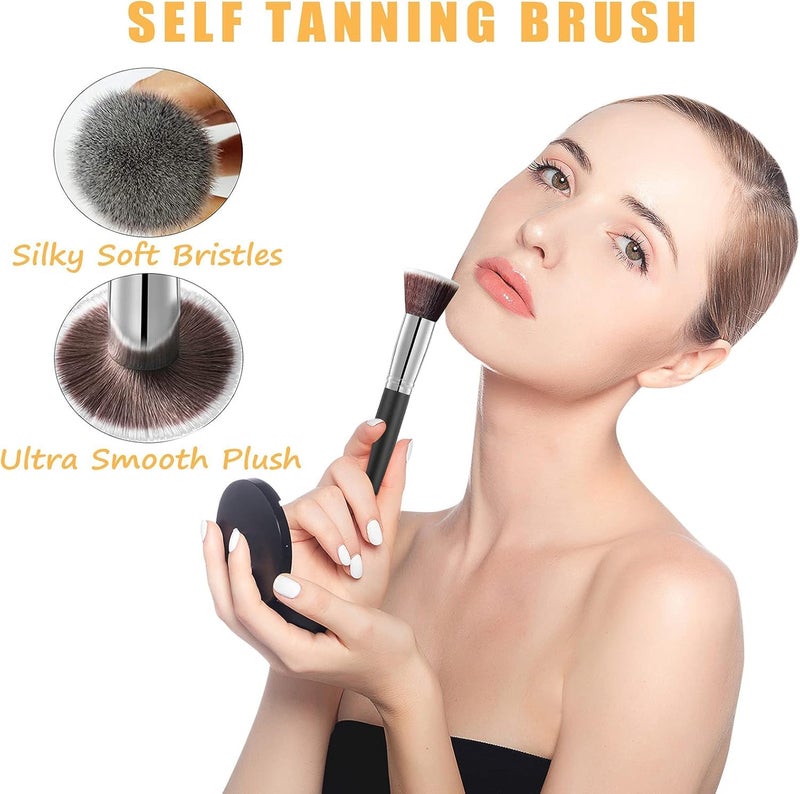 ANSPHIE 5 Pack Self Tanning Mitt Applicator Kit, Self Tan Glove, Face Tan Mitt, Back Lotion Applicator, Exfoliating Glove, Tanning Brush for Tanner Fake Bake - Image 4