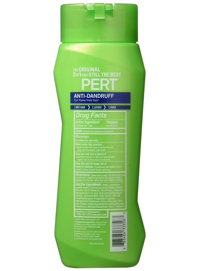 Pert Plus 2 in 1 Shampoo and Conditioner Dandruff Control 13.5 Ounces (Pack of 2) - Image 2