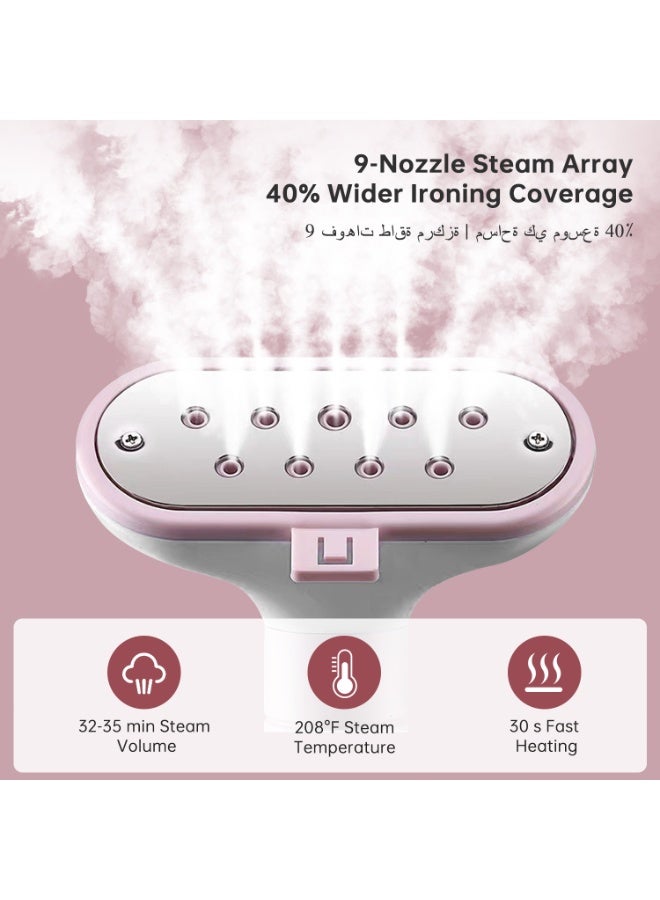 Castlery Professional Steamer Iron with Ironing Board, 2000w Standing Steamer for Clothes, 10 Level Steam Adjustment, 2L Water Tank, 26s Fast Steam - Image 4