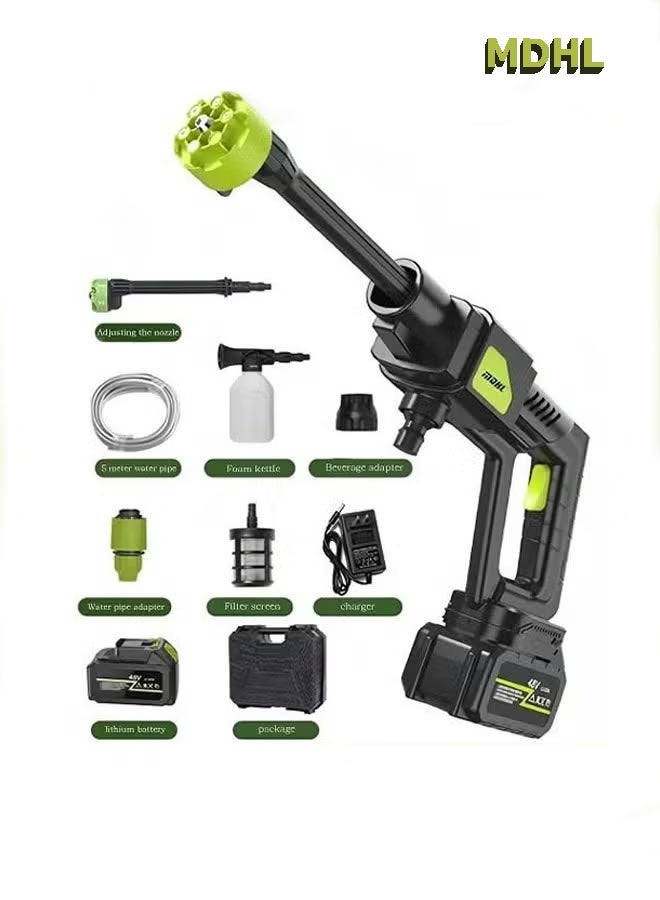 MDHL Handheld Portable Cordless High Pressure Electric Cleaning Machine 6 in 1 Nozzle Multi Scenario Use - Image 1