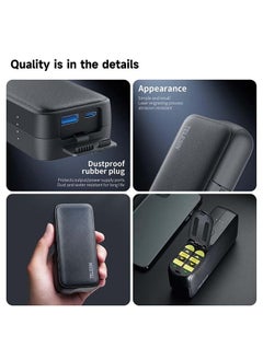 TELESIN Wireless Charging Case for Gopro 12, Dual Slot Storage Battery Charger Power Bank(10000mAh) for Gopro, Fully Compatible for Gopro Hero 12, Hero 11, Hero10/9/8/7/6/5 Battery  - Image 2