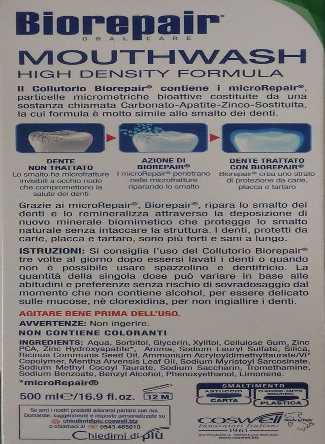 Biorepair: " Collutorio " Mouthwash 500ml/16.9 fl.oz - Pack of 4 - Image 5