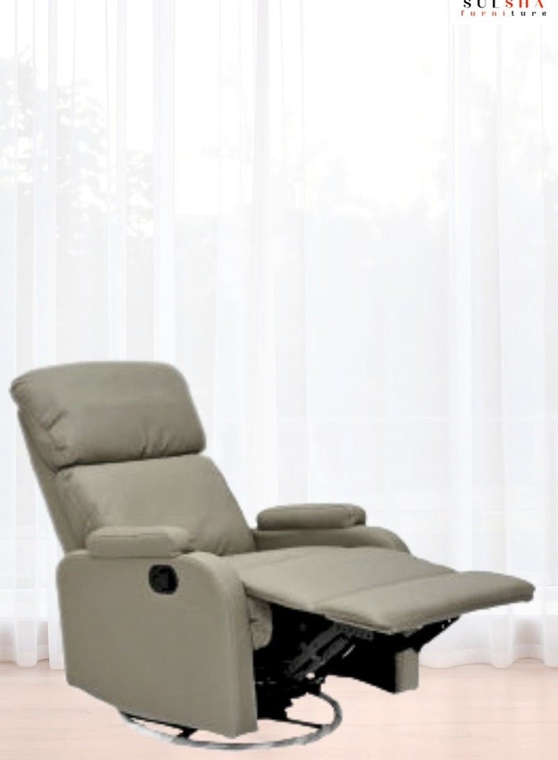 SULSHA Single Recliners Single Sofa Modern Rocker with Ergonomic Lounge Single Sofa Seat with Living Room Modern Style Ideal Design Dawson Relaxing Recliner Single Living Room Sofa - Image 2