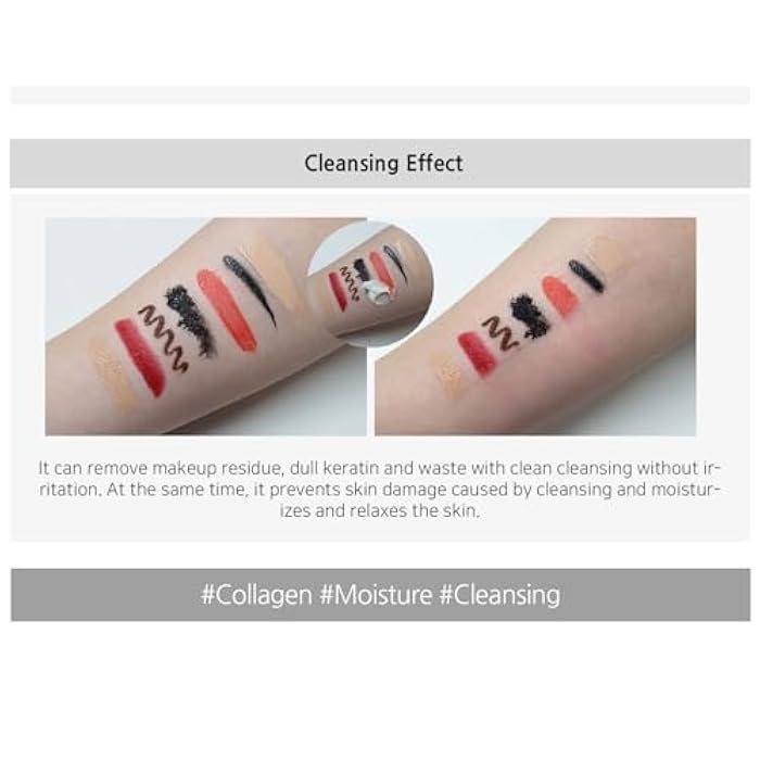 Enough Collagen Moisture Cleansing & Massage Cream, Face and Body Essentials Moisturizer for Massage Therapy, Korean Skin Care Deep Hydrating Makeup Remover (White - Soft Milky 3in1, 10.58 oz) - Image 4