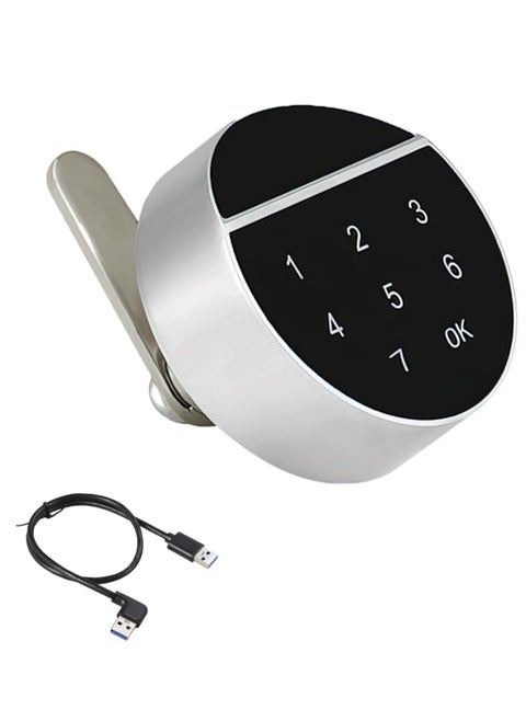 Electronic Digital Touch Screen Password Lock for Cabinets, Mailboxes, and Drawers - Keyless Mechanical Lock for School Lockers, DIY Wooden Furniture, and Privacy Use.