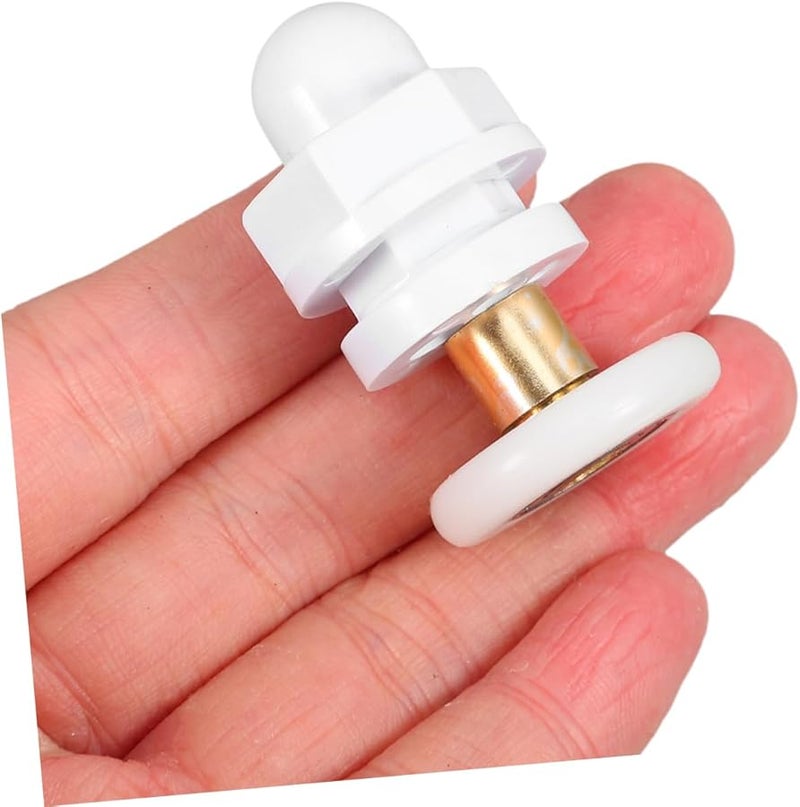 Tehaux 2Pcs Shower Door Rollers Eccentric Durable Pulleys For Glass Sliding Doors - Image 5