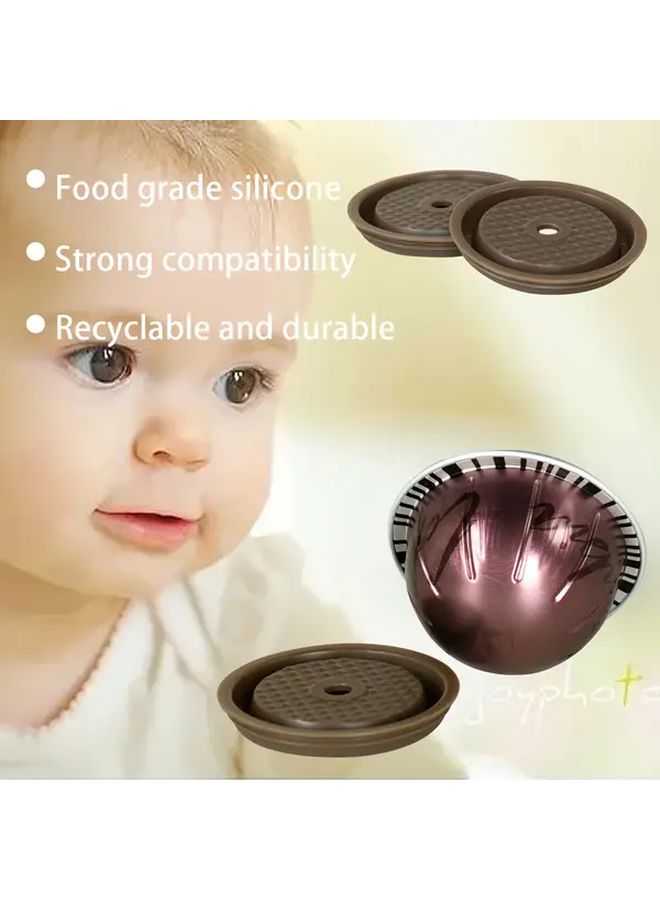 1 2pcs Vertuo Silicone Lid Reusable Seal Cap for Capsule Pods - Image 5