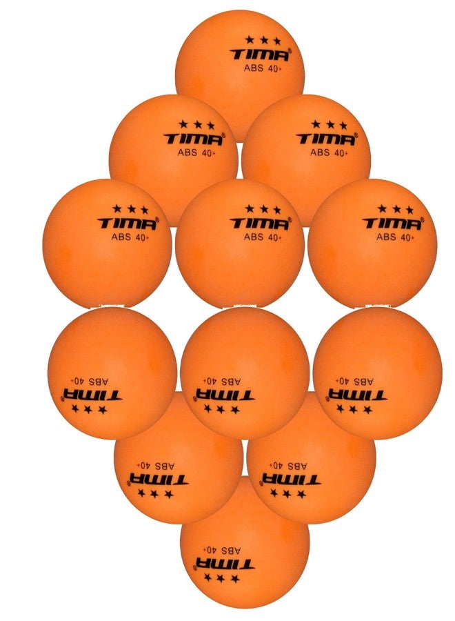TIMA Training 3 Star Table Tennis Balls - 40+mm Regulation Bulk Ping Pong Balls for Competition and Recreational Play Indoor and Outdoor Compatible (36-Pack Orange) - Image 2