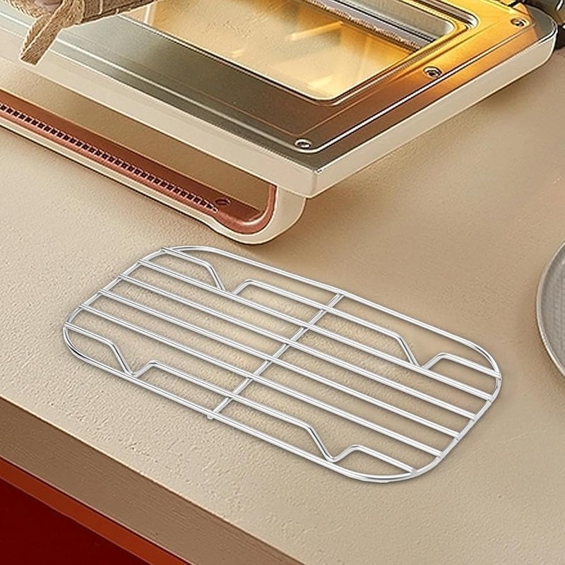 رف تبريد فرن صغير من الفولاذ المقاوم للصدأ، أداة محمولة لإعداد الوجبات وقابلة لإعادة الاستخدام - Image 5