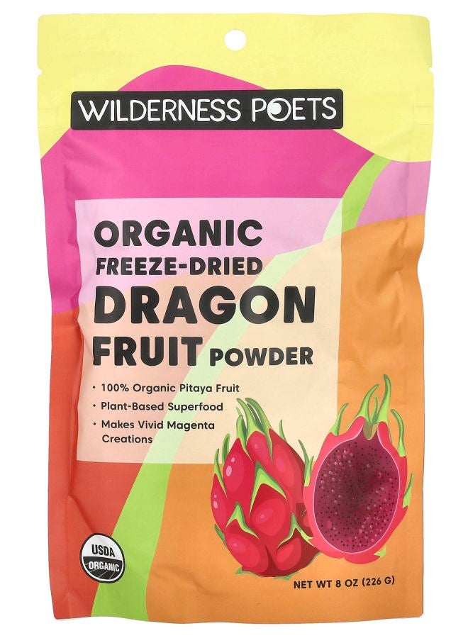 Organic Freeze-Dried Dragon Fruit Powder 8 oz (226 g)