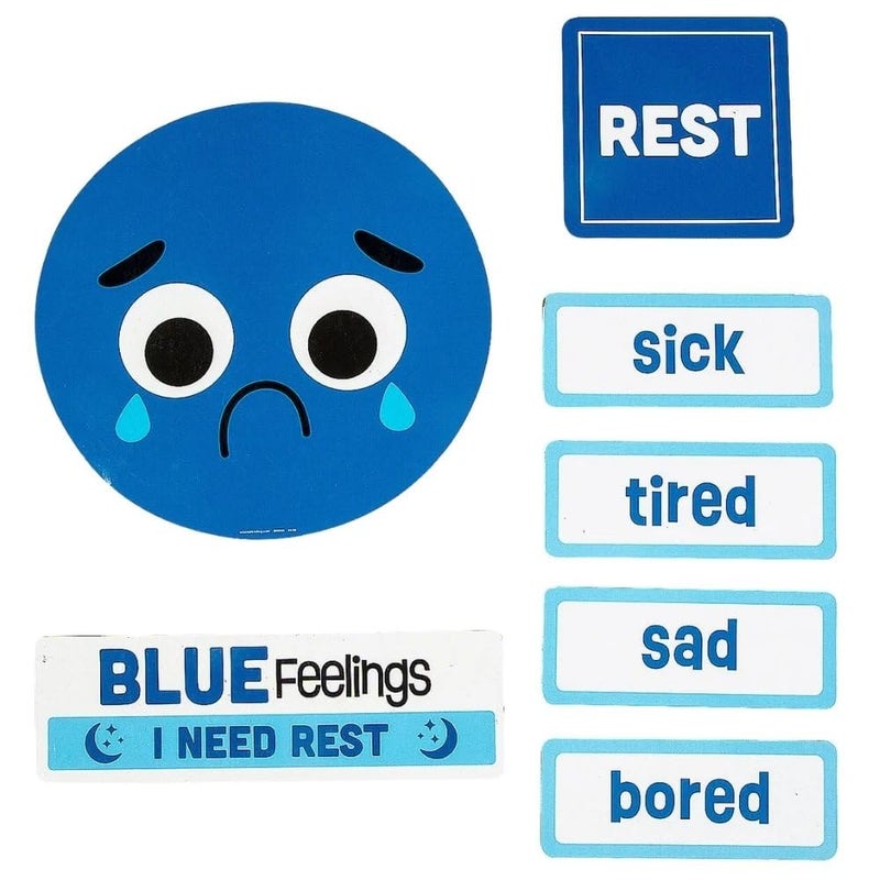 Fun Express Social Emotional Learning Emotion Check-in Cardstock Magnet Set â€“ 29 Pieces, 2" to 7Â¾" Size, Classroom Tools for Emotional Check-ins - Image 3