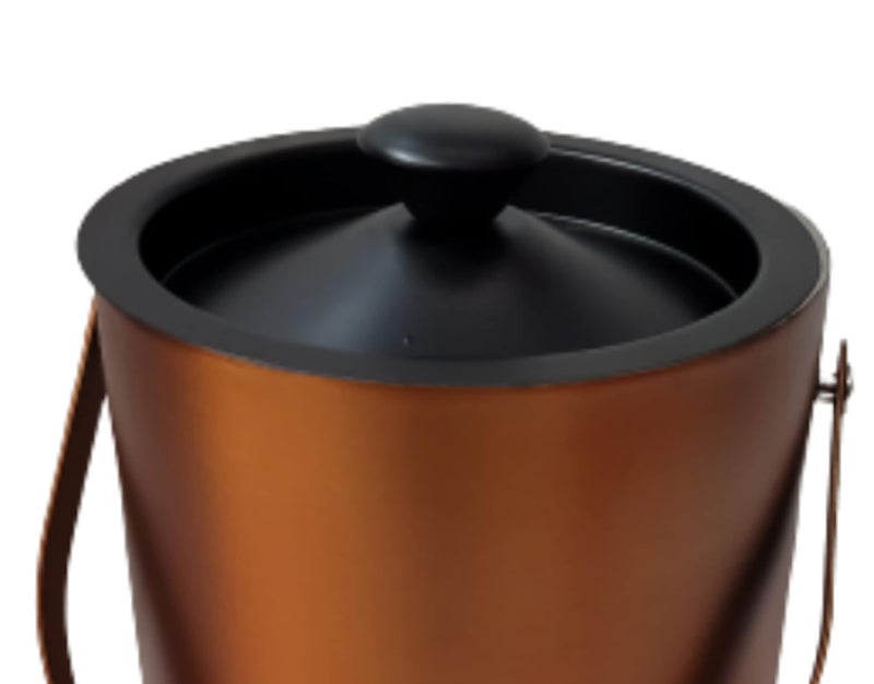 Proniks Stainless Steel Insulated Ice Bucket with Opener Ice Tongpeg Measure Ice Scope and with Cocktail ShakerKeeps Ice Cold for 6 hGreat bar Tools for Home bar Accessories of 1 LitreGold - Image 2